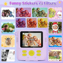 Instant Print Camera for Kids - 2.4 Inch Kids Camera Instant Print with Paper & 32G Card- Digital Children Toys as Christams Birthday Gifts for Girls Boys Age 3-12 - Purple by TinyTreasures Baby Boutique