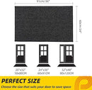 JSEI Dirt Trapper Door Mat 24"x36" Non-Slip Washable Entrance Mat, Dog Doormats, Absorbent & Fade-Resistant Floor Mats, Low Profile Welcome Mats for Entryway, Front Door, and Inside Entrance, Black by CozyNest Decor