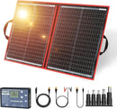 DOKIO 100W Portable Foldable Solar Panel Kit, Compact 21x28in Design 5.9lb with Standalone Controller and USB, Monocrystalline Charger for 12V Batteries, Power Stations, RV Camping Emergency Use by CozyNest Decor