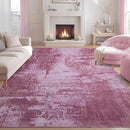 Kelarea Living Room Rug, 6x9 Rug Modern Abstract Washable Rugs Pink Faux Wool Vintage Carpet, Non Slip Rugs for Bedroom, Dining Room, College Dorm, Kids Playroom, Home Office by TinyTreasures Baby Boutique