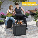 Deck Box Large Outdoor Storage for Patio Furniture,Outdoor Cushions,Garden Tools,Picnic Supplies and Pool Supplies,Waterproof,Resin,Lockable (Black, 31 Gal) by CozyNest Decor