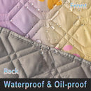 100% Waterproof Dog Bed Cover 102x82 in Reversible Changing Pad Reusable Camping Mat for Kids/Pet/Dog/Cat Washable Geometric Embroidery Blanket Patchwork Rainbow Dog Paw Printed+Gray by TinyTreasures Baby Boutique