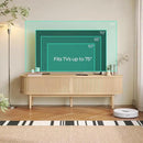 LINSY HOME Fluted TV Stand for 75" TV, Mid-Century Modern 70" Entertainment Center with Sliding Tambour Door and Storage Cabinet, Cruved TV Media Console Table for Living Room, Bedroom, Oak by CozyNest Decor