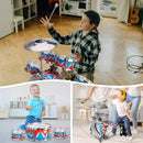 Toddler Drum Set Kids Jazz Drum Kit with Stool Musical Instruments Toys Birthday Chirstmas Easter Gifts for Boys Girls Aged 3 4 5 Year Old by TinyTreasures Baby Boutique