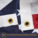 Homissor Folded 3x5 American Flag 420D Nylon Heavy Duty Outdoor Triangle Box Package USA US Flags Embroidered Stars Long Lasting for All Weather High Winds by GreenHaven Gardens