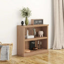 Bookcase, 2 Tiers S Bookshelf Open Storage Organization, Floor Standing Indoor Furniture Book Case for Library Office Living Room Bedroom, Salt Oak - 2 Tier by CozyNest Decor