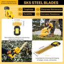 Hedge Trimmer Cordless, 2 in 1 Grass Shears Hedheld and Electric Hedge Trimmer, 22V Mini Battery Hedge Trimmers Clippers with Rechargeable Battery and Charger for Garden and Lawn by GreenHaven Gardens