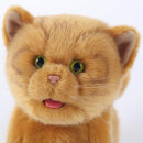 Electronic Walking Orange Cats, Realistic Interactive Puppy Pet Toy Cat, Walking, Barking,Wagging Tail & Talking,Present Pet Gifts for 3+ Year Boys Girls by TinyTreasures Baby Boutique