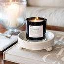 Santal Reserve Luxury Scented Candles, 9oz Soy Wax Candles for Home Scented, Sandalwood, Amber, Iris & Leather Scent, Long Burning Time, Gifts for Women, Men, Sister, Teacher by CozyNest Decor