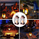 2 Pack Solar Lanterns, Outdoor Garden Hanging Lanterns, LED Flickering Flameless Candle Mission Lights for Yard,Table,Patio(Bronze) by GreenHaven Gardens