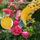 DLY Gardening Gloves for Women, Rose Gloves Gardening Thorn Proof, Long Garden Gloves for Women, Breathable Cowhide Leather Gauntlet (Small, Yellow by GreenHaven Gardens