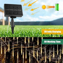 Solar Meteor Shower Lights Outdoor - 576 LED Rain Drop Lights with 16 Tubes, 16 Inches - Solar Powered Christmas Decorations for Tree Bushes Holiday Party Christmas Decor, Warm White by GreenHaven Gardens
