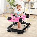 HONEY JOY Baby Walker, 4-in-1 Foldable Infant Activity Push Walker, Toddler Car Walker w/Adjustable Heights, Music, Lights, Removable Tray, Baby Walker with Wheels for Boys Girls 7-14 Months (Pink) by TinyTreasures Baby Boutique