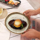 Ceramic Dinner Plates Dish Set,Set of 4,for Lunch snacks -Microwave Oven & Dishwasher Safe,Scratch Resistant,Dinnerware Kitchen Porcelain Serving Dishes 10 Inch Round by CozyNest Decor