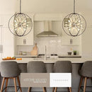23.6" Black Chrome 12-Light Globe Sputnik Chandelier Modern Adjustable Hanging Ceiling Glass Tube Pendant Light Fixture for Entryway Foyer Staircase Dining Living Room Hallway by CozyNest Decor