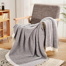 NEXHOME PRO Super Soft Throw Blankets for Couch, Twin Size Cozy Blankets Reversible Knit Blanket for Women, Fuzzy Plush Lightweight Throws for Sofa, Bed, Picnic, Taupe Grey, 60 x 80 inches by TinyTreasures Baby Boutique