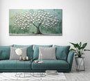 LASMOND Turquoise Tree of Life Wall Art for Living Room Canvas Prints Artwork Modern Abstract Bedroom Office Painting Decor (40x20 Inches) by CozyNest Decor
