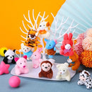 60 Pack Mini Stuffed Animal Bulk Small Plush Animal Toys Miniature Stuff Animal Keychain Set for Easter Egg Party Favors, Valentine‘s Day Gift, Goodie Bag Fillers, Carnival Prizes, Classroom Rewards by TinyTreasures Baby Boutique