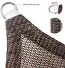 Eden's Decor Straight Flat-Edged Sun Shade Sail Rectangular 9' x 18' Brown UV-Blocking Outdoor Canopy Fabric Cloth Awning for Pergola Patio Garden Backyard Custom Size by GreenHaven Gardens