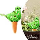 Glass Bird Shaped Plant Watering Ball Glass Automatic Watering Ball Flower Pot Insertion Spike Drip Irrigation Device Watering Ball Irrigation System Plant Enthusiast Gift (Green) by GreenHaven Gardens
