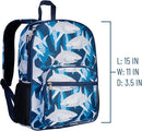 Wildkin ECO rPET Kids Backpack – Recycled, Padded, Adjustable for School & Travel – Sharks by TinyTreasures Baby Boutique