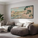 SIGNWIN 24"x46" Extra Large Framed Wall Art Japanese Ukiyo-e Landscape, Timeless Mt. Fuji Scene for Zen-Inspired or Asian-Style Interiors for Home Living Room Bedroom Decor (Frame Assembly Required) by CozyNest Decor