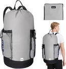 BALEINE 120L Laundry Bag Backpack, 900D Oxford Fabric Large Travel Laundry Bags with Shoulder Straps and 2 Mesh Pockets for College Dorm, Apartment, Laundromat (Gray, 120L) by TinyTreasures Baby Boutique