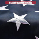 American Flag 12x18 Ft, Outdoor Premium US Flags, Heavy Duty Durable, 420D Oxford Nylon, Embroidered Stars, Brass Grommets by GreenHaven Gardens