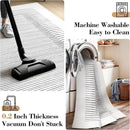 Wonnitar Washable Striped Runner Rug 2'6"x8', Non-Slip Berber Stripe Hallway Runner, Low Pile Minimalist Kitchen Soft Carpet Runner for Bedroom Bathroom Laundry Entryway (Grey, 2'6" x 8') by CozyNest Decor
