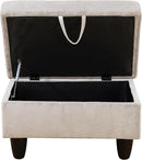 Ottoman Rectangular Storage Ottoman Bench, Footrest Stool Footstool with Lid for Living Room, Bedroom, Entryway, Brown, 28.5"x19"x17.5" by CozyNest Decor