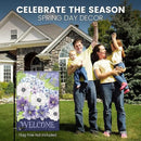 Spring Garden Flags 12.5x18 Double Sided - Floral Welcome Bouquet Flag Printed in Premium Polyester - Seasonal House Welcome Banner for Outdoor, Yard, Lawn, Deck, Patio - Suits Most Holder by GreenHaven Gardens