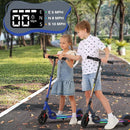 Caroma Electric Scooter for Kids Ages 6-12,150W/180WMotor,10 MPH Max Speed & 7 Miles,Colorful Lights,Adjustable Height & Speed,LED Display,Foldable Kids Electric Scooter 132 Lbs Max Load,Idea Gift by TinyTreasures Baby Boutique