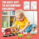 Veslier Toddler Toys Car for Boys Girls Age 1-3 3-5, 5 in 1 Carrier Transport City Vehicles Toys,Kids Toy Cars for Toddlers 1-3, Christmas Birthday Gift for Toddlers 3+. by TinyTreasures Baby Boutique