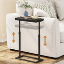 TUTOTAK End Table, Side Table, Tall Couch Table, Sofa Table, Living Room, Bedroom, Black TB01BK083 by CozyNest Decor