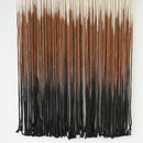 Macrame Wall Hanging Brown Boho Hand Woven Tassel Yarn Tapestry Wall Art for Living Room Bedroom Fiber Art 15''W*43''L by CozyNest Decor