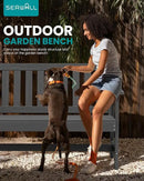 SERWALL Outdoor Bench, HDPE Outdoor Benches Weatherproof, 2-Person Garden Bench with 660 lbs Weight Capacity, Patio Benches for Outdoors, Garden, Porch, Backyard and Park, Grey by GreenHaven Gardens