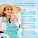 Momcozy Portable Fan with Clip | 4-Speed Mini-Fan for Carrier | Personal Fans Ultra Lighter 0.26lb | Gaps ≤4.5mm | Handheld Cooling | Rechargeable Rotate for Diaper Backpack/Stroller/Carrier/Chair by TinyTreasures Baby Boutique