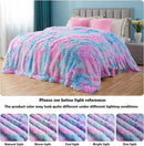 GONAAP Fuzzy Faux Fur Throw Blanket Queen Size Purple Rainbow Super Soft Cozy Plush Fuzzy Shaggy Blanket for Couch Sofa Bed (Purple Rainbow, Queen(90"x90")) by CozyNest Decor