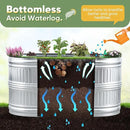 KING BIRD Raised Garden Bed Kit 2025 Upgraded Modular DIY Galvanized Planter Garden Box Outdoor for Gardening, Vegetables, Flowers, Elegant Roman Column Design, 47x24x24 in, Silver by GreenHaven Gardens
