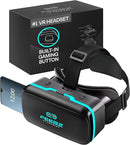 FEEBZ 3D VR Headset for Kids 2.0 - for iPhone & Android Phones | with 3D VR Videos & Apps Links | Virtual Reality Goggles Set for Beginners by TinyTreasures Baby Boutique