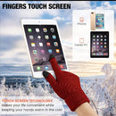 Geyoga 2 Pairs Women's Winter Touch Screen Gloves Soft Warm Fleece Lined Knit Elastic Cuff Winter Texting Gloves by TinyTreasures Baby Boutique