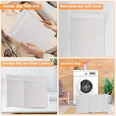 4-Piece White Medium Durable Organic Cotton Mesh Laundry Bags with Sturdy Zippers and Breathable Mesh are Delicate Laundry Bags for Underwear, Clothes, Pants and Socks by TinyTreasures Baby Boutique
