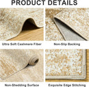 8x10 Area Rugs for Living Room - Washable Rug Modern Abstract Soft Large Neutral Non-Slip Carpet Indoor Floor Stain Resistant Thin Carpets for Bedroom Dining Room Farmhouse Nursery Home Office Beige by TinyTreasures Baby Boutique