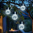 GIGALUMI 24 Pack Solar Outdoor Lights, Solar Hanging Lights for Christmas Decoration-Cracked Glass Solar Lights Outdoor Waterproof for Garden, Yard, Fence, Tree(Cold White) by GreenHaven Gardens