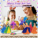 JRD&BS WINL Poke in Fun Art Kit for Kids Toys Age 3-12 Year Old 3D Creative Princesses for Girls Birthday Gifts for 3 4 5 6 7 8 9…… Year Old Boy DIY Craft Art Kit for Teens Beginner Kids by TinyTreasures Baby Boutique