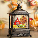 Fall Snow Globe Lantern Fall Decorations for Home Thanksgiving Gifts Autumn Harvest Fall Decor Swirling Glitter Snow Globes Barn Truck Pumpkin Farm by CozyNest Decor