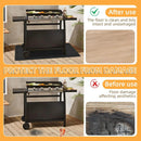Under Grill Mat for Outdoor Grilling, 90 x 48 inches Double-Sided Fireproof Waterproof BBQ Protector for Deck and Patio Under Grill Mat for Outdoor BBQ by GreenHaven Gardens