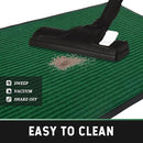 fani Heavy Duty Large Outdoor Indoor Entrance Doormat Grass Green Waterproof Low Profile Entrance Rug Front Door Mat Patio Anti-Skid Rubber Back, 31x47 inch (Grass Green) by GreenHaven Gardens