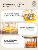 Auto Baby Food Maker, Glass Baby Food Mills, Baby Blender & Steamer and Puree Maker with Auto Cooking, Easy Cleaning, Dishwasher Safe, Cook at Home, Touch Screen Control by TinyTreasures Baby Boutique