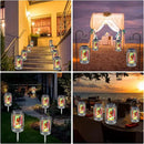 2 Pack Solar Fairy Lanterns for Garden Outdoor Decorations-Gifts for Mom Women Grandma,Outdoor Flower Fairies Silver Glass Mason Jars,Hanging Lamp with Stake for Home Yard Patio Lawn Party by GreenHaven Gardens
